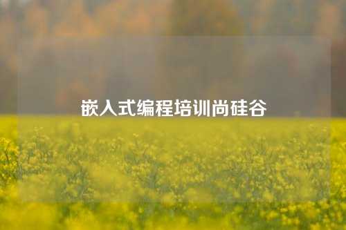 嵌入式编程培训尚硅谷