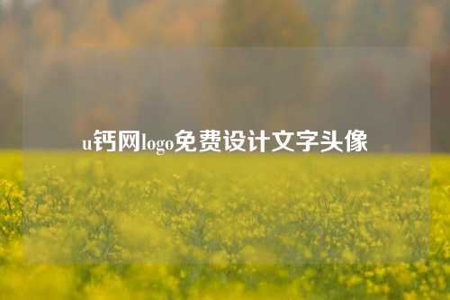 u钙网logo免费设计文字头像