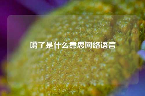 噶了是什么意思网络语言