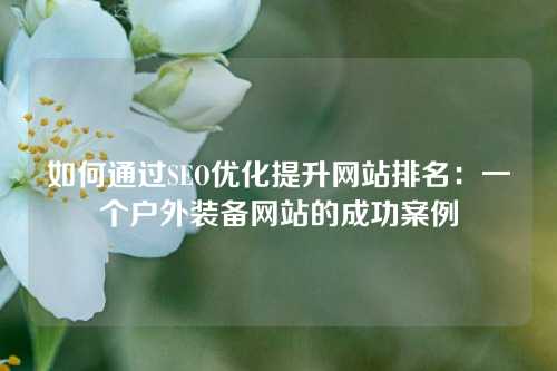 如何通过SEO优化提升网站排名：一个户外装备网站的成功案例