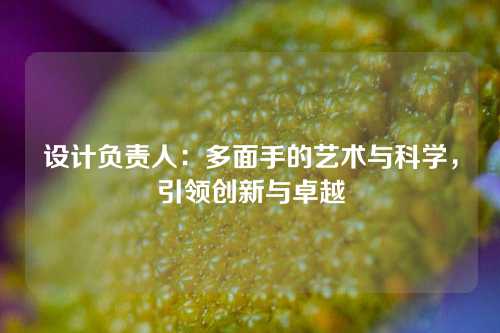 设计负责人：多面手的艺术与科学，引领创新与卓越