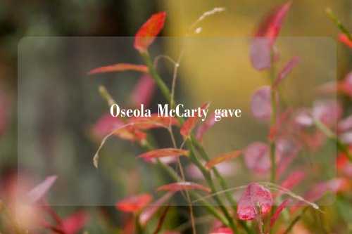 Oseola McCarty gave