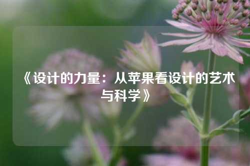 《设计的力量：从苹果看设计的艺术与科学》