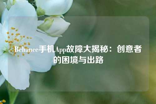 Behance手机App故障大揭秘：创意者的困境与出路