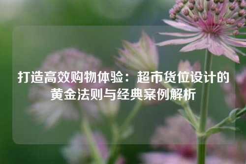 打造高效购物体验：超市货位设计的黄金法则与经典案例解析