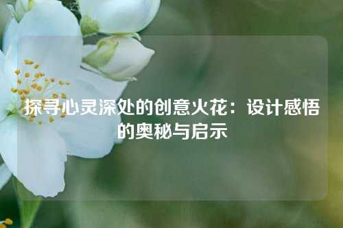 探寻心灵深处的创意火花：设计感悟的奥秘与启示