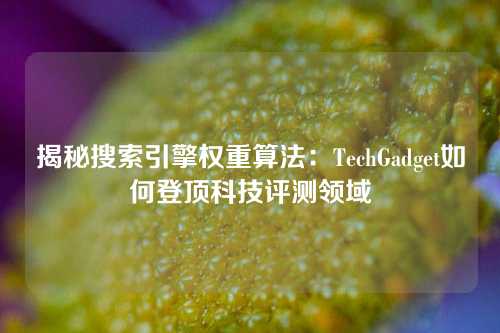 揭秘搜索引擎权重算法：TechGadget如何登顶科技评测领域