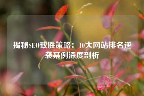 揭秘SEO致胜策略：10大网站排名逆袭案例深度剖析