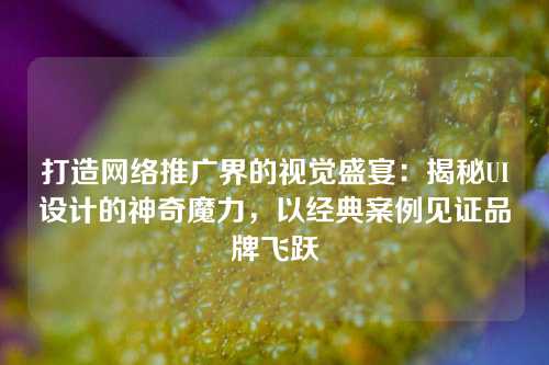 打造网络推广界的视觉盛宴：揭秘UI设计的神奇魔力，以经典案例见证品牌飞跃