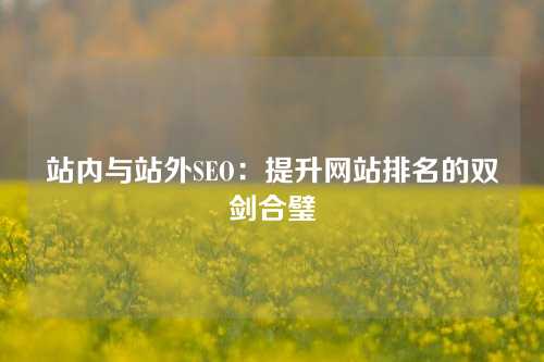 站内与站外SEO：提升网站排名的双剑合璧