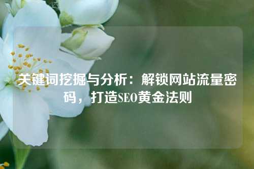 关键词挖掘与分析：解锁网站流量密码，打造SEO黄金法则