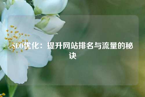 SEO优化：提升网站排名与流量的秘诀