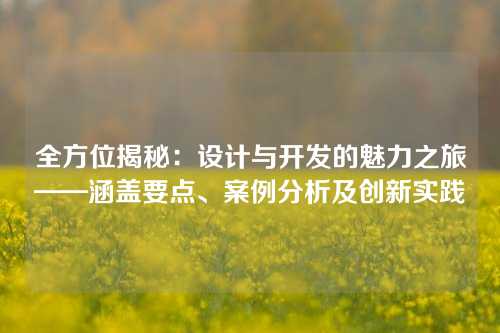 全方位揭秘：设计与开发的魅力之旅——涵盖要点、案例分析及创新实践