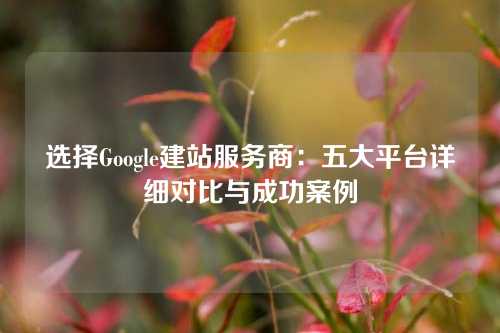 选择Google建站服务商：五大平台详细对比与成功案例