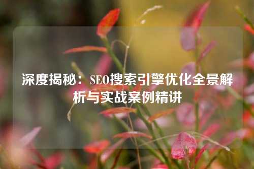 深度揭秘：SEO搜索引擎优化全景解析与实战案例精讲